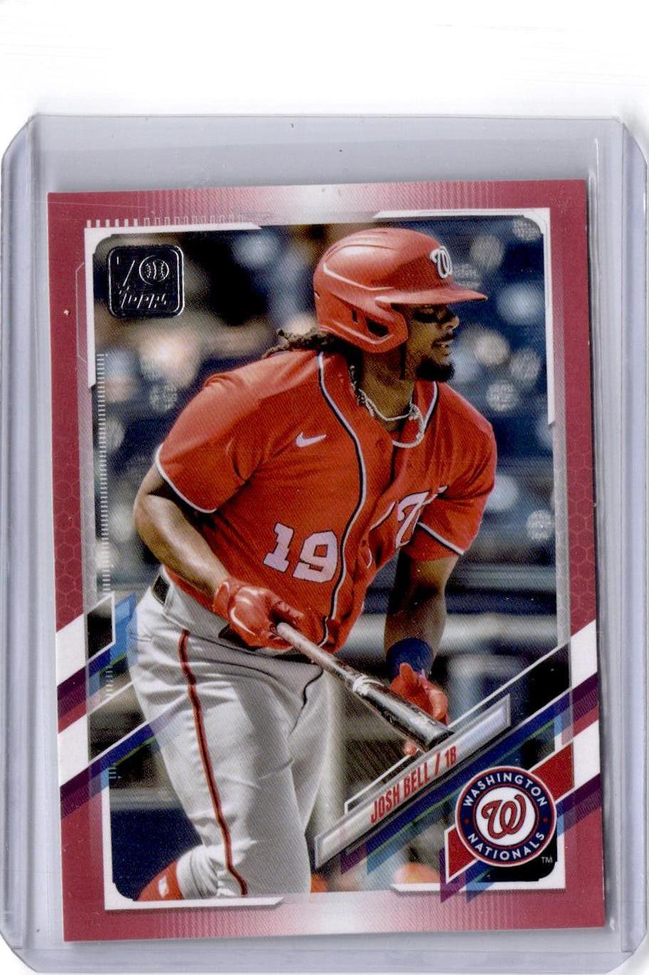 2021 Topps Update #US50 Josh Bell Mother's Day Hot Pink #/50
