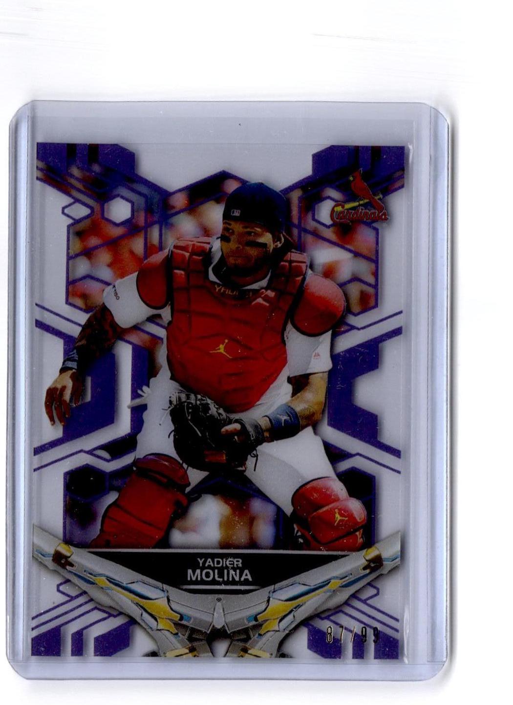 2019 Topps High Tek #109 Yadier Molina Purple #/99