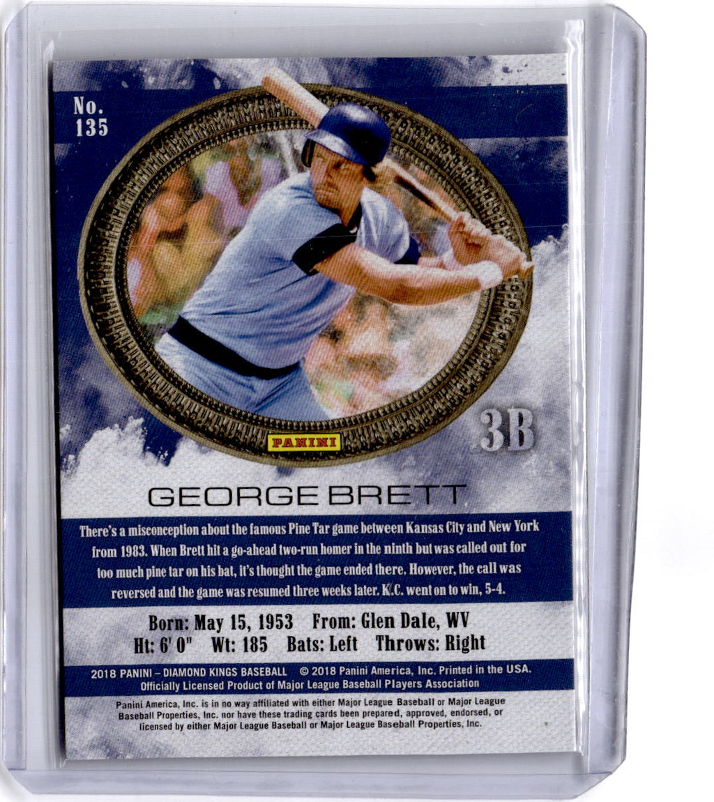2018 Panini Diamond Kings #135 George Brett Framed Gray #/99