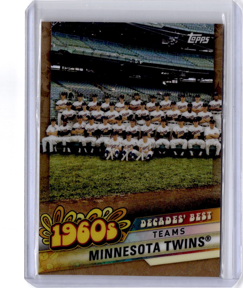 2020 Topps #DBC-26 Minnesota Twins Decades' Best Chrome Gold (Series One) #/50