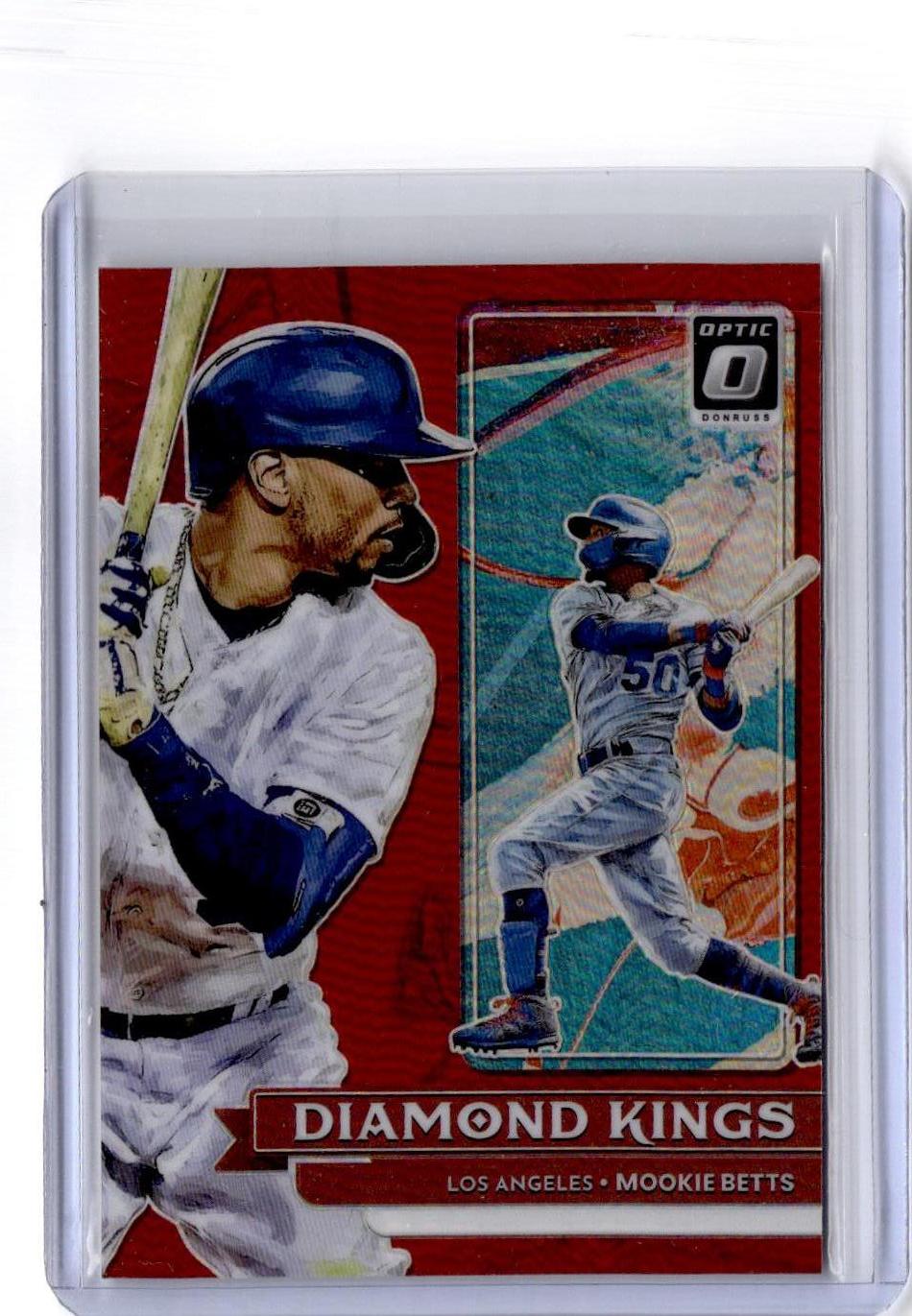 2022 Donruss Optic #27 Mookie Betts Red Prizm #/60