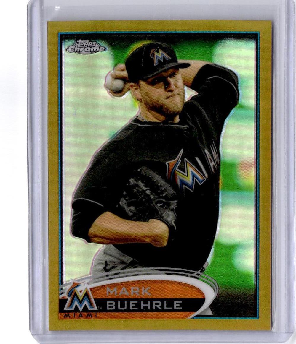 2012 Topps Chrome #216 Mark Buehrle Gold Refractors #/50