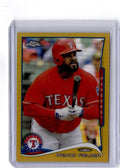 2014 Topps Chrome #71 Prince Fielder Gold Refractors #/50
