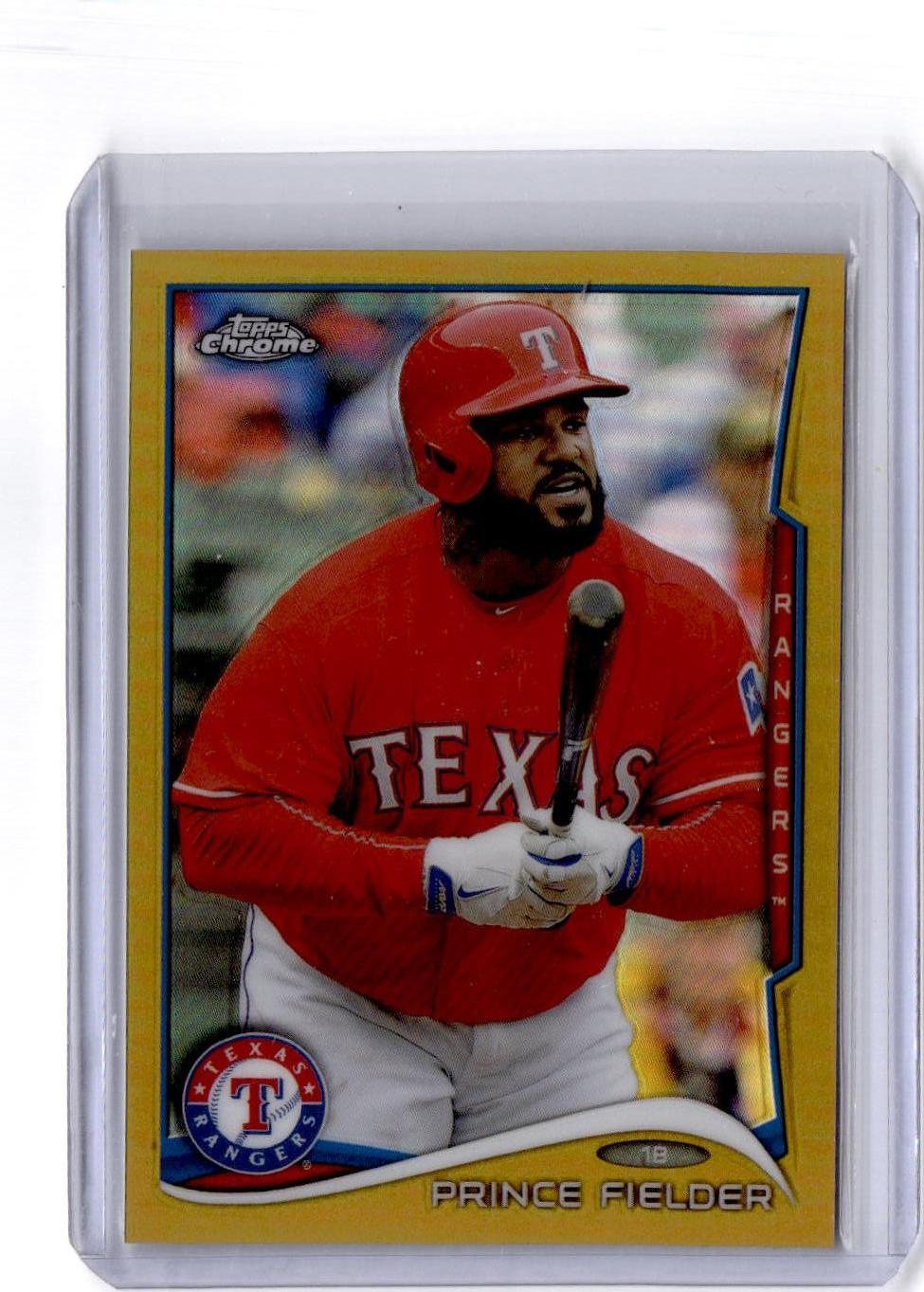 2014 Topps Chrome #71 Prince Fielder Gold Refractors #/50