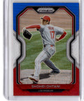 2021 Panini Prizm #183 Shohei Ohtani Red/White/Blue Prizm