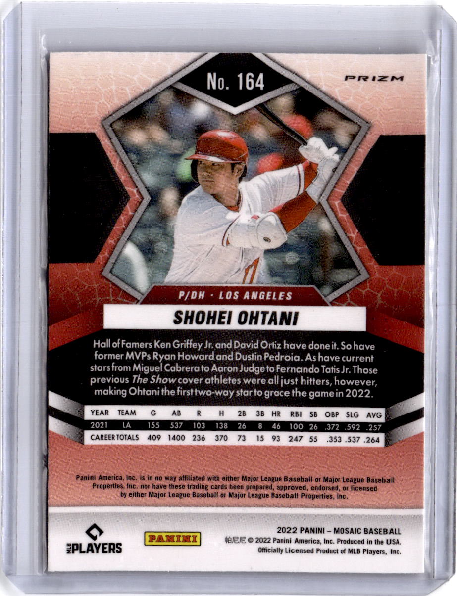 2022 Panini Mosaic #164 Shohei Ohtani Genesis Mosaic