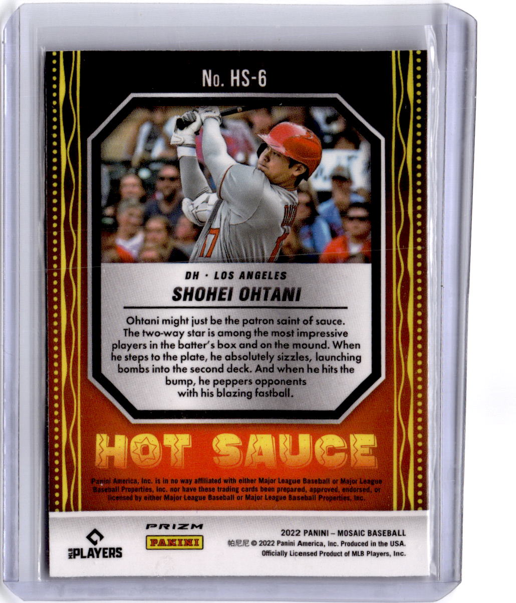 2022 Panini Mosaic #HS-6 Shohei Ohtani Hot Sauce Mosaic