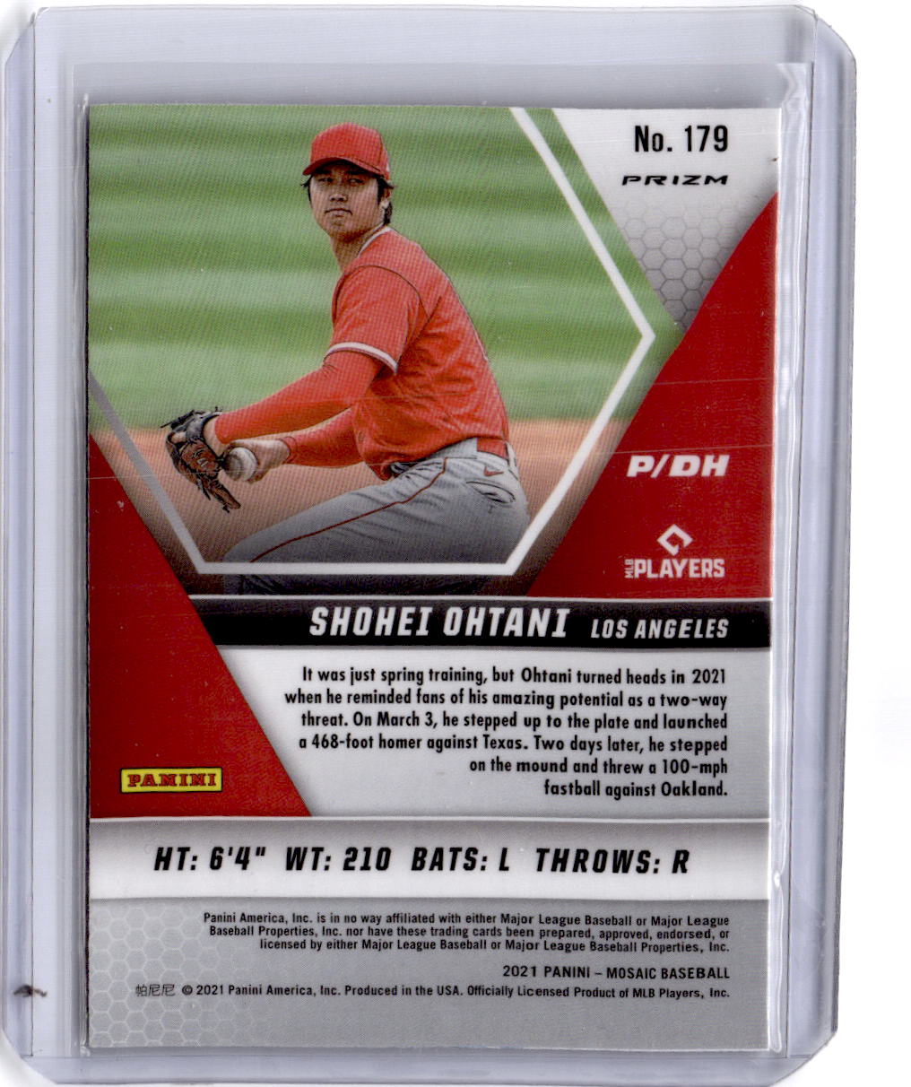 2021 Panini Mosaic #179 Shohei Ohtani Mosaic