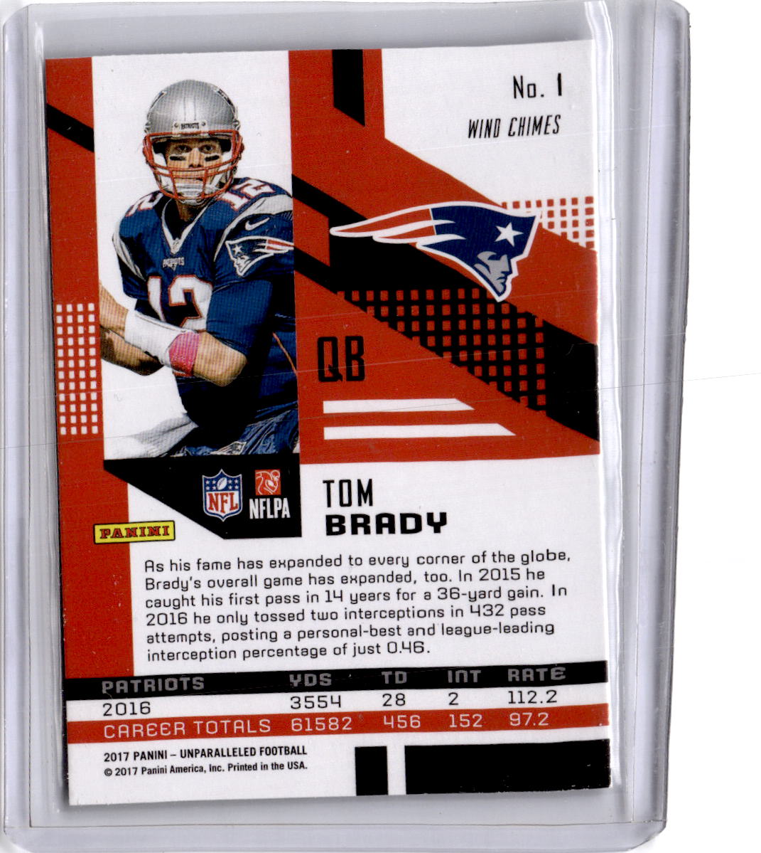 2017 Panini Unparalleled #1 Tom Brady Lime Green