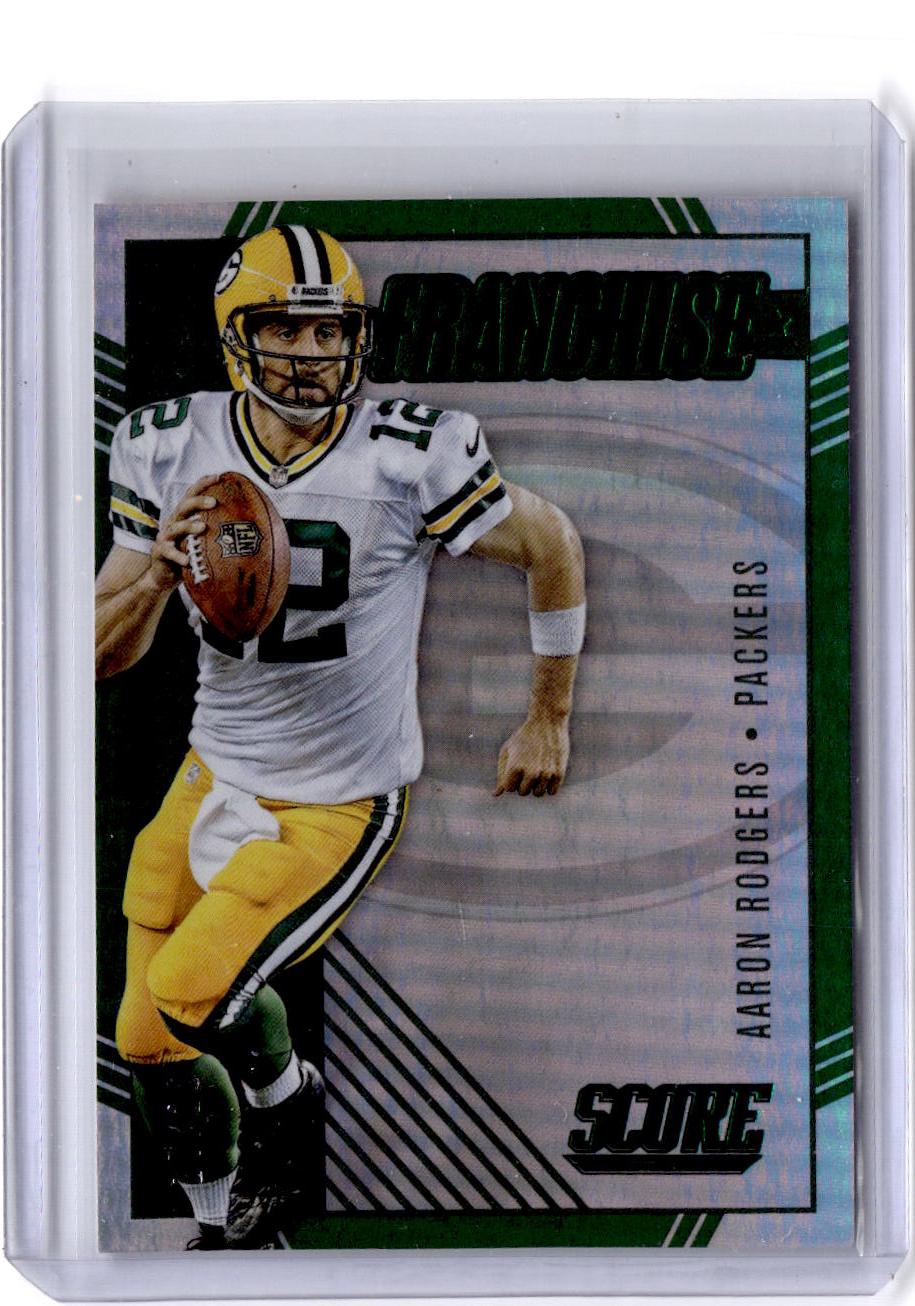 2016 Score #23 Aaron Rodgers Franchise Jumbo Green #/20