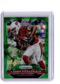 2015 Panini Prizm #11 Larry Fitzgerald Green Crystals Prizm (Cracked Ice) #/75