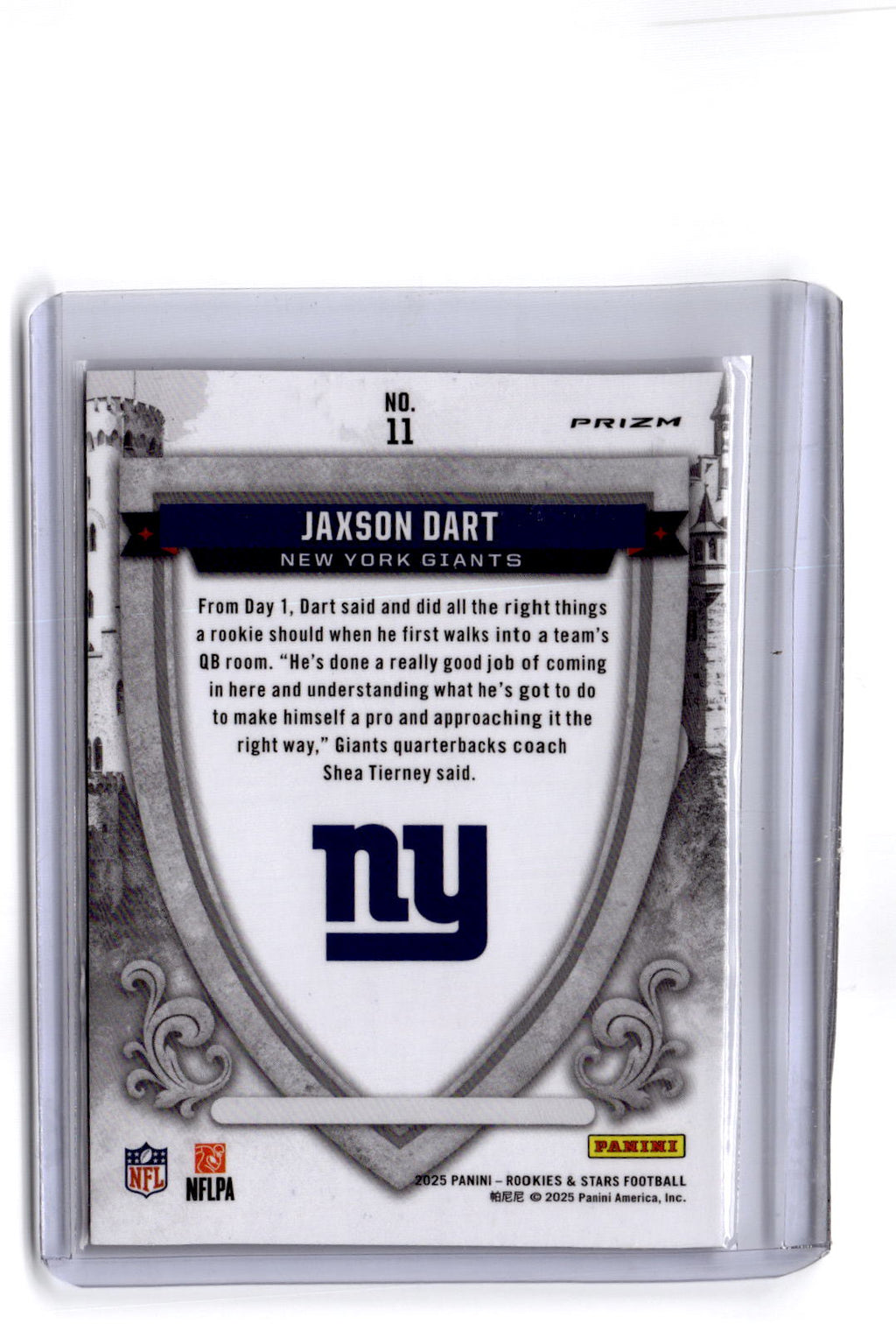 2025 Panini Rookies & Stars #11 Jaxson Dart Crusade Red Plaid