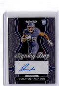 2025 Panini Prizm Draft Picks #SD-OHN Omarion Hampton Signing Day