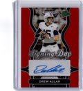 2025 Panini Prizm Draft Picks #SD-DAR Drew Allar Signing Day Red #/99
