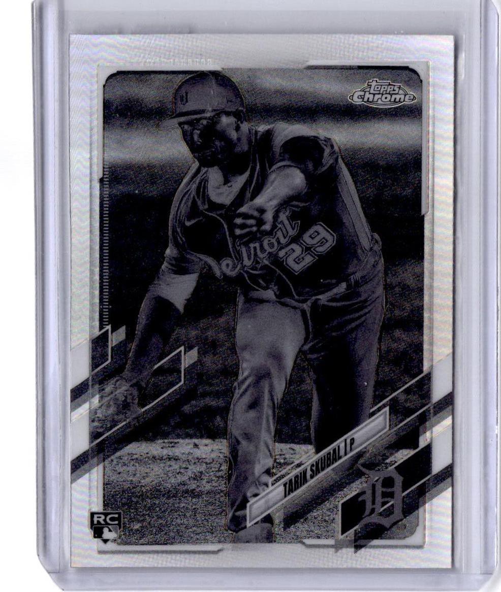 2021 Topps Chrome #103 Tarik Skubal Negative Refractor