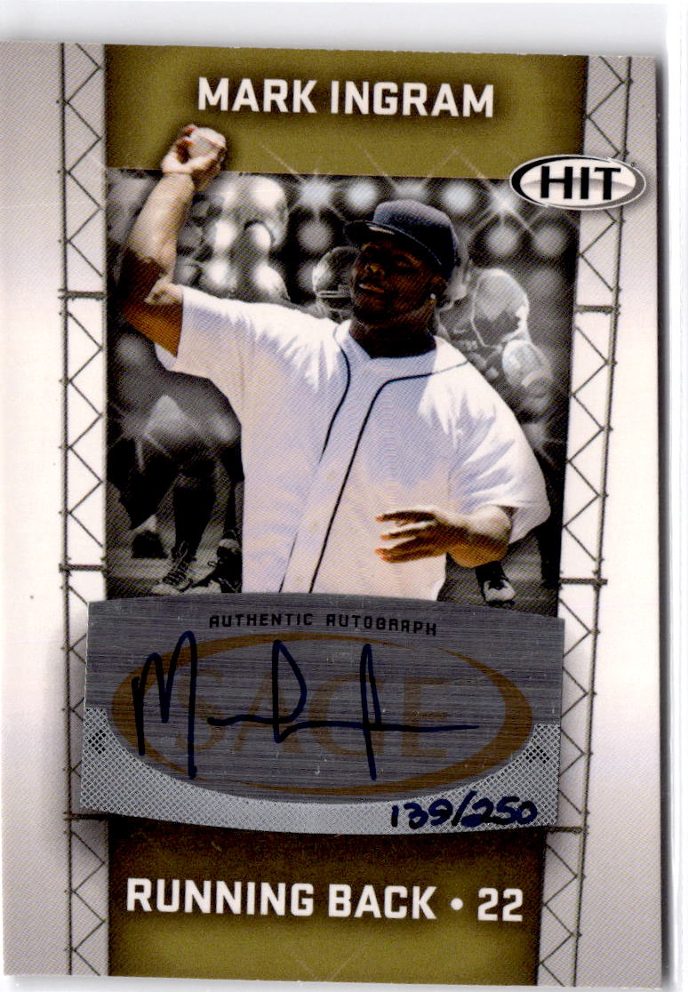 2011 SAGE HIT #A22 Mark Ingram Autographs Gold #/250