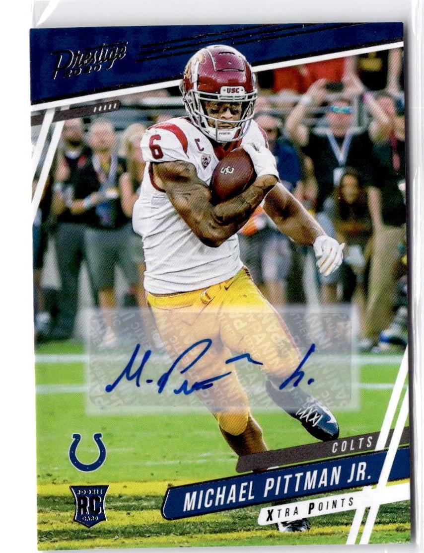 2020 Panini Prestige #282 Michael Pittman Jr. Xtra Points Signatures