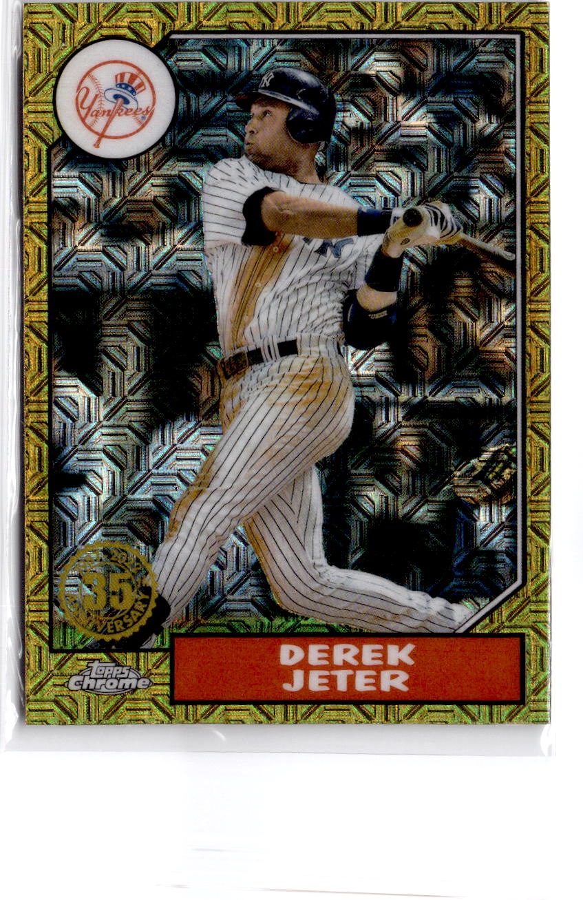 2022 Topps Derek Jeter 1987 Topps Baseball 35th Anniversary Chrome (Series Two)