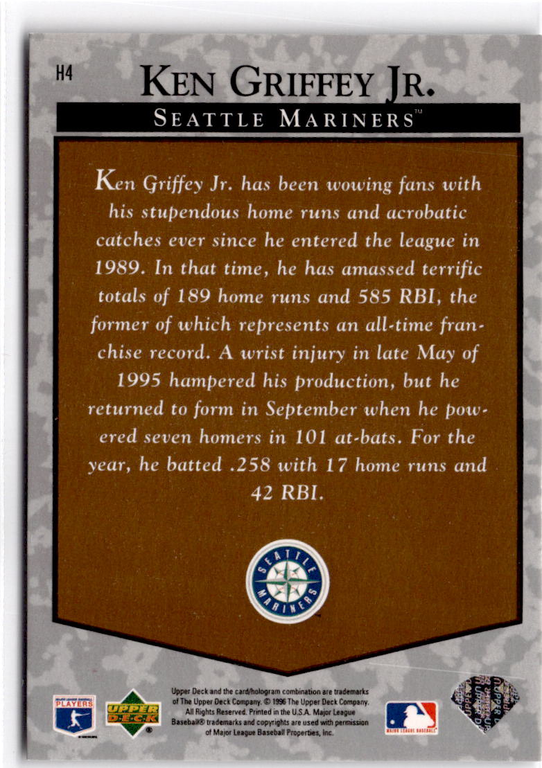 1996 Upper Deck #H4 Ken Griffey Jr. Predictors Exchange: Hobby