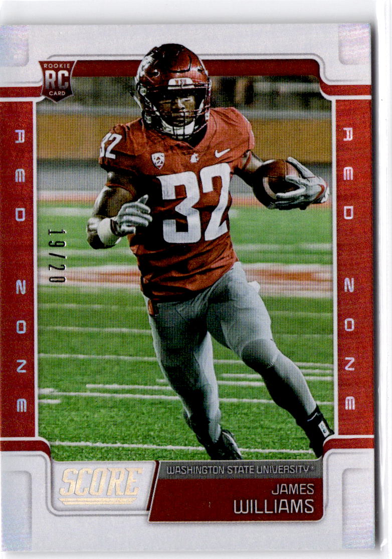 2019 Score #410 James Williams Red Zone #/20