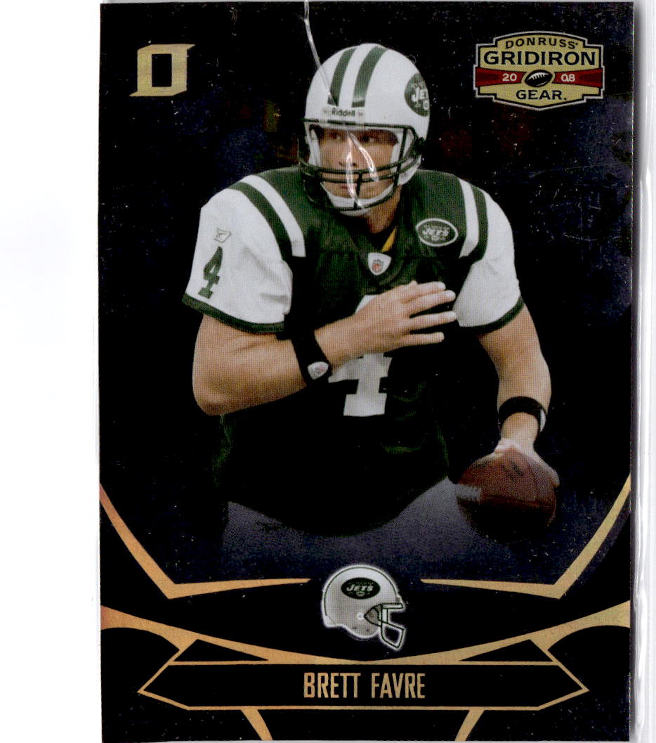 2008 Donruss Gridiron Gear #67 Brett Favre Silver Holofoil X's #/250