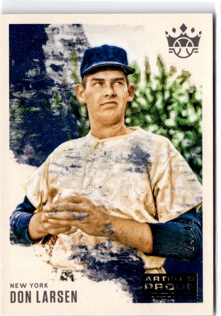 2017 Panini Diamond Kings #8b Don Larsen Artist's Proof Gold : Standing #/49