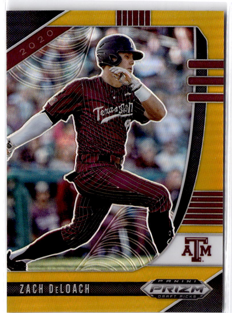 2020 Panini Prizm Draft Picks #PDP43 Zach DeLoach Gold Prizm #/10