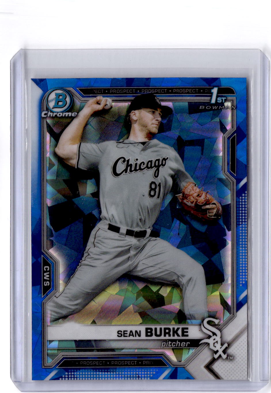 2021 Bowman Draft Sapphire Edition #BDC-4 Sean Burke