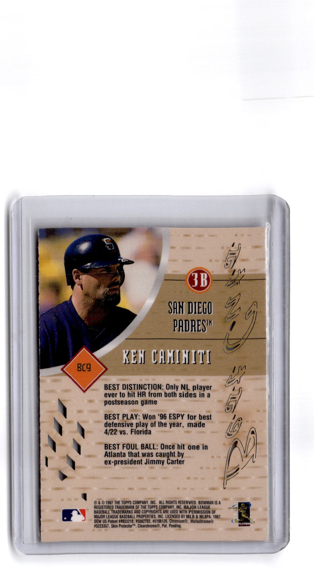 1997 Bowman's Best #BC9 Ken Caminiti Best Cuts