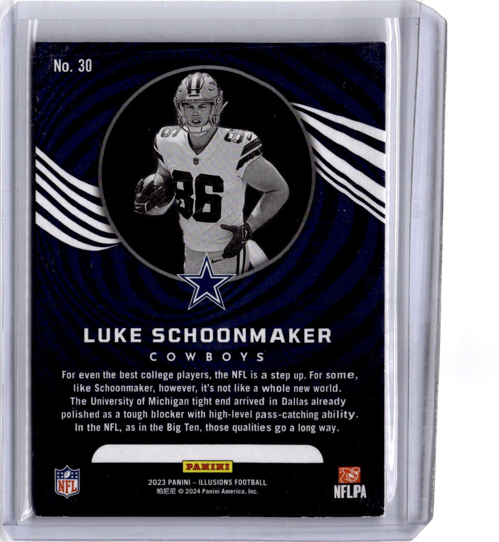 2023 Panini Illusions #30 Luke Schoonmaker Pink Trophy Collection #/399