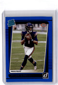 2021 Donruss #253 Justin Fields Press Proof Blue