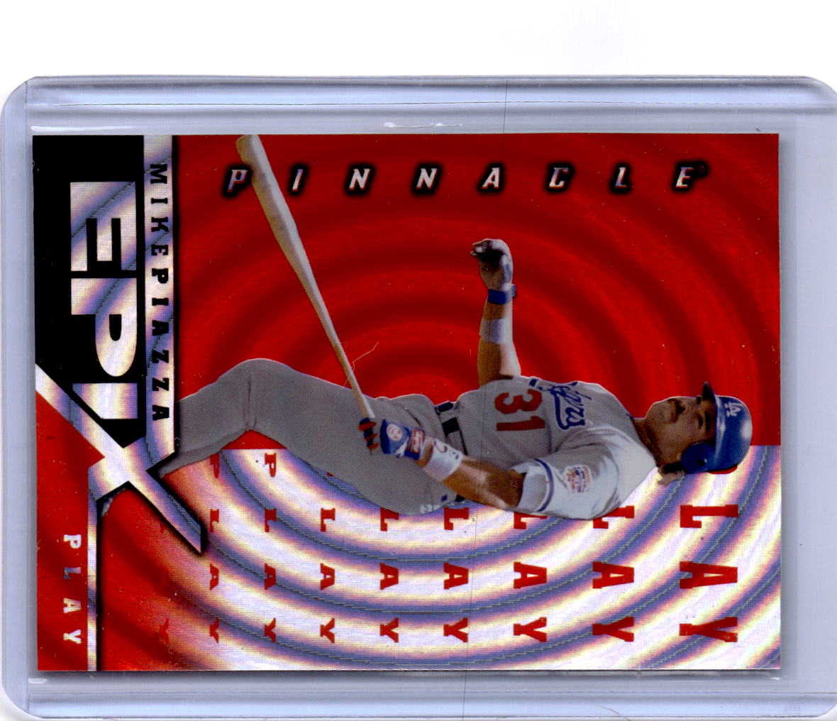 1998 Pinnacle #E19 Mike Piazza Epix Orange