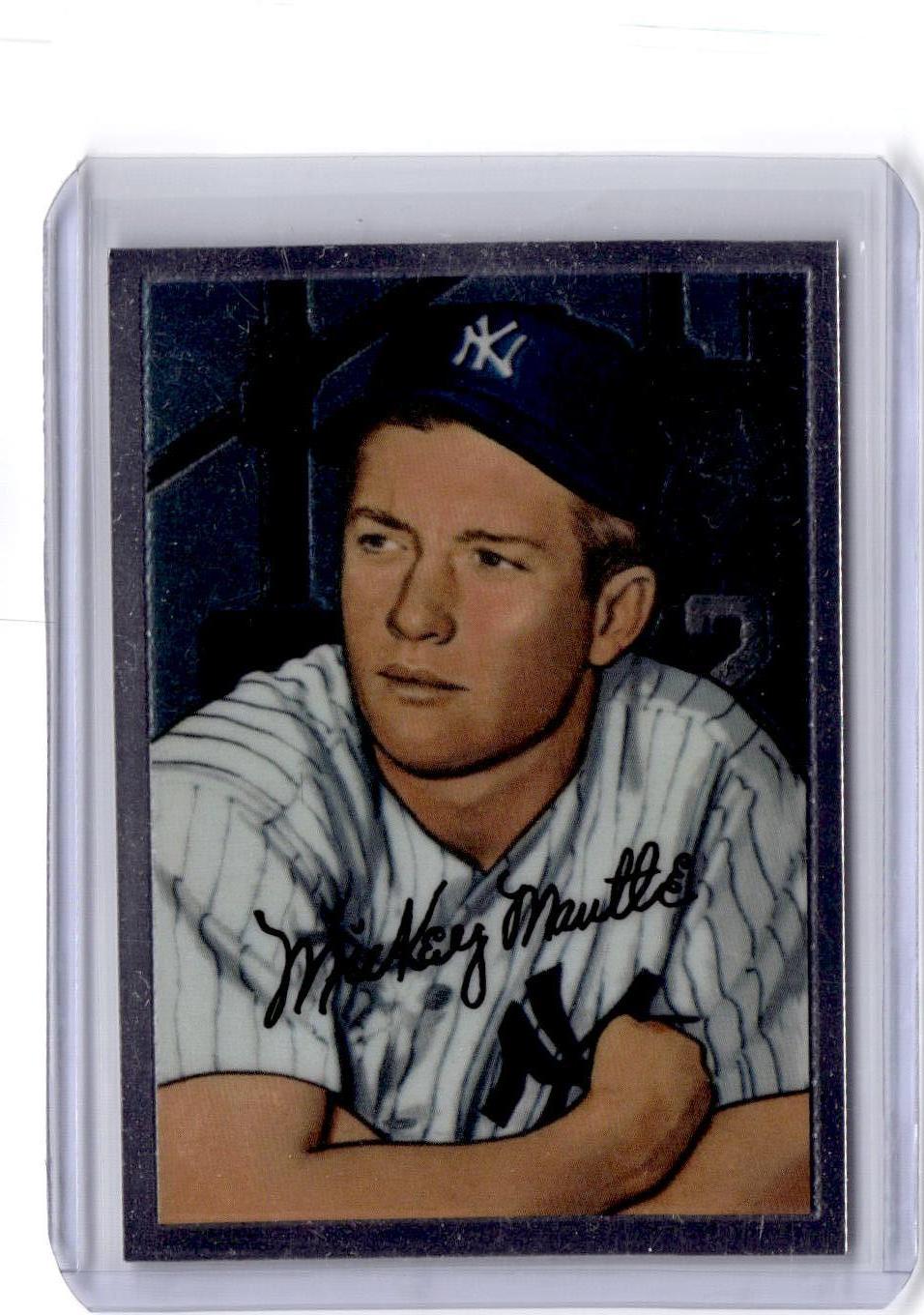 1996 Bowman's Best #20 Mickey Mantle Mickey Mantle Commemorative Reprint Finest