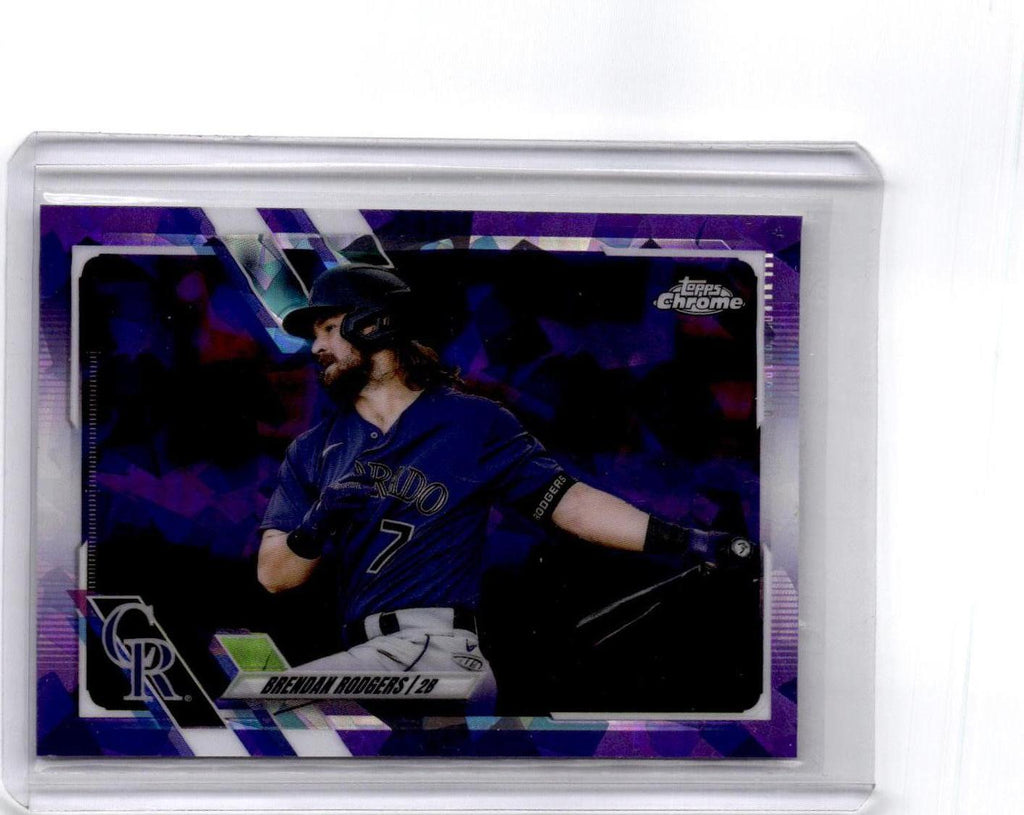 2021 Topps Chrome Sapphire Edition #591 Brendan Rodgers Purple #/10