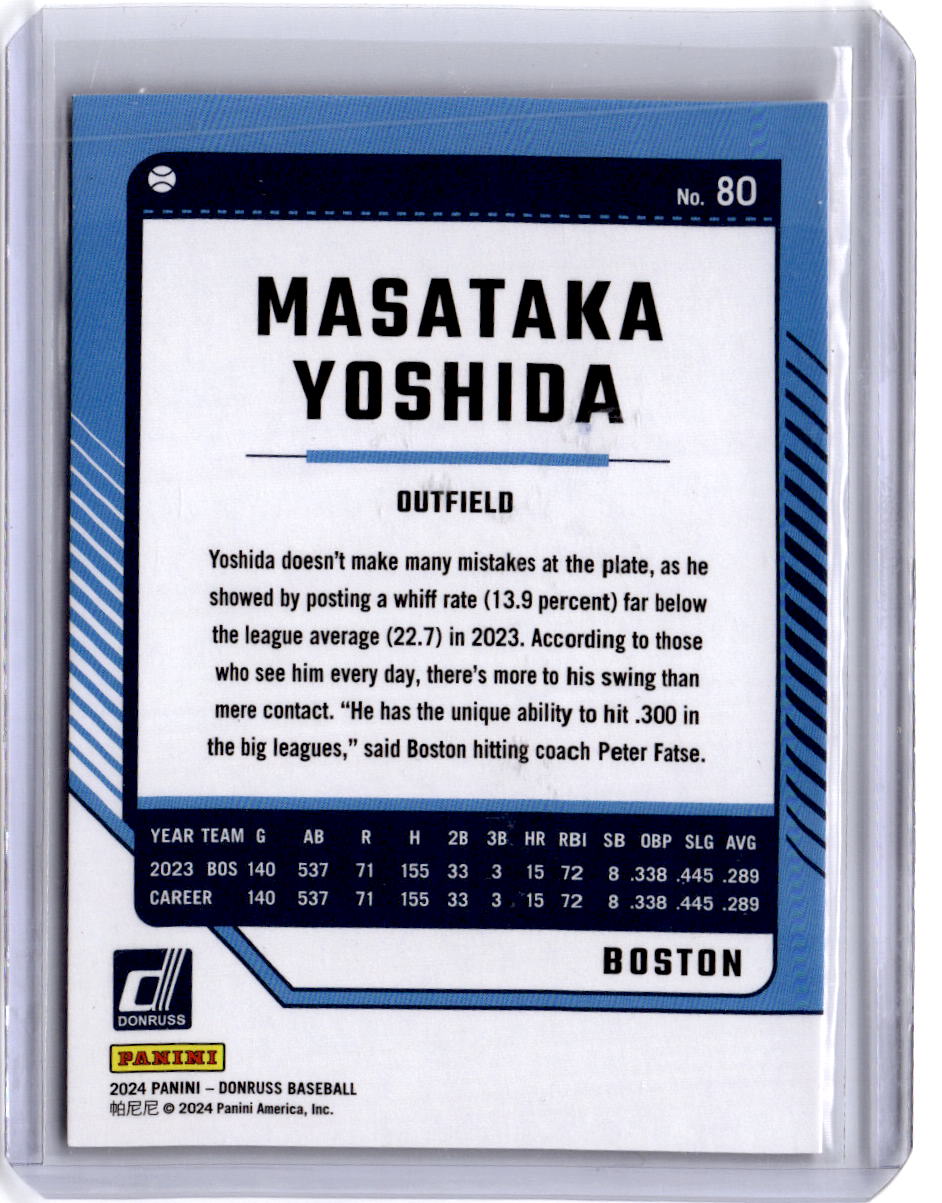 2024 Donruss #80 Masataka Yoshida Red #/275