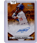 2023 Bowman Sterling Samuel Munoz Prospect Autographs Orange Refractors #/75