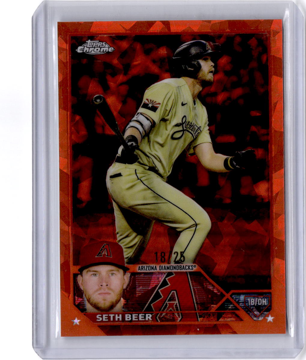 2022 Topps Chrome Sapphire Edition #345 Seth Beer Orange #/25