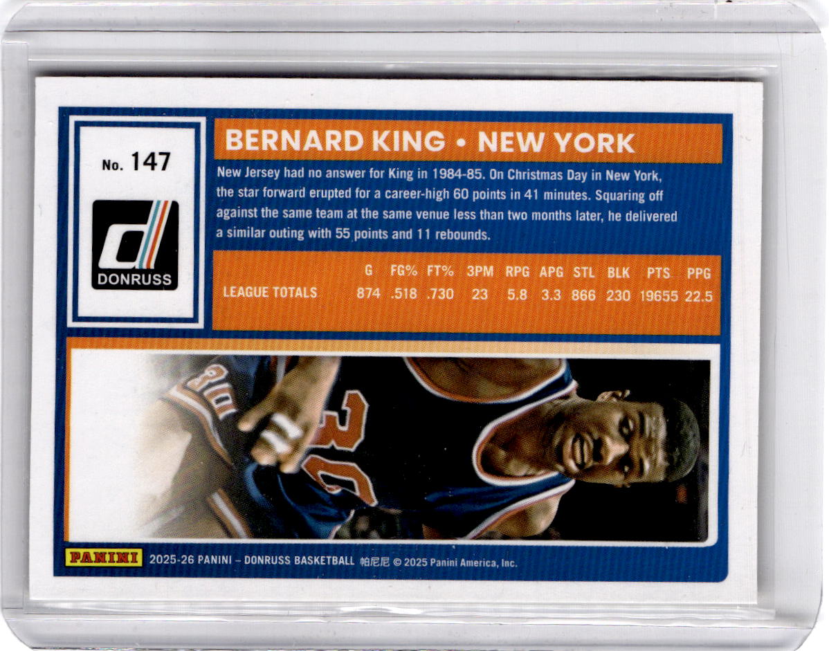 2025-26 Donruss #147 Bernard King Yellow stars /149