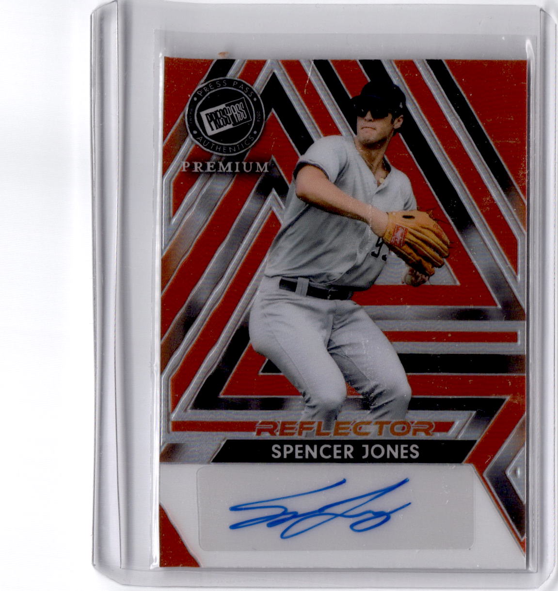 2024 Press Pass Premium Spencer Jones  Autographs Prismatic Red #/10