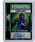 2025 Leaf Optichrome #TA-AJ1 Ashton Jeanty Tempest Autographs Crystal Green