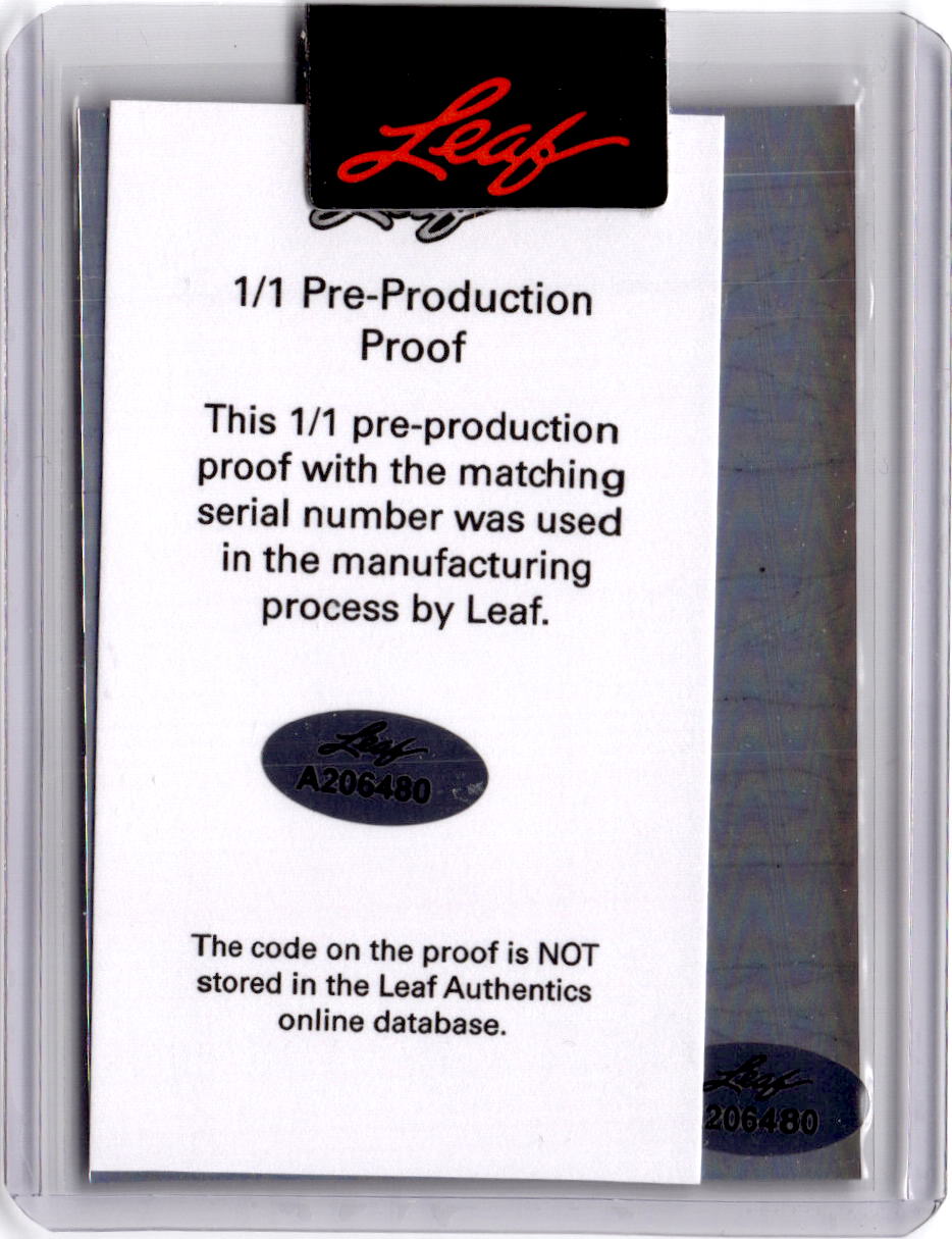 2023 Leaf Trinity #S-22 Ethan Holliday Steel Proof Autographs Black