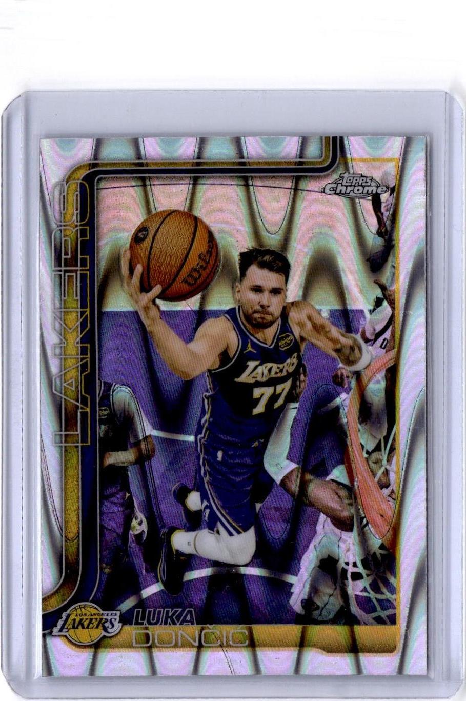 2025-26 Topps Chrome Update #2 Luka Dončić RayWave Refractor
