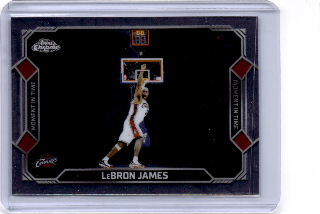 2025-26 Topps Chrome Update #MT-13 LeBron James Moment In Time