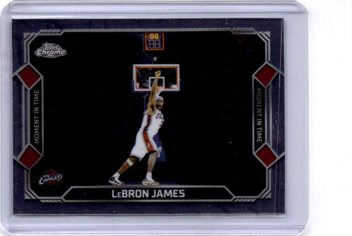 2025-26 Topps Chrome Update #MT-13 LeBron James Moment In Time