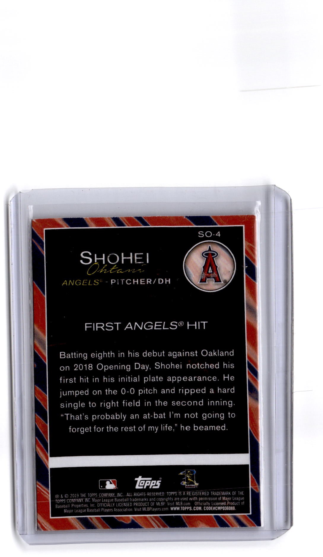 2019 Topps Update #SO-4 Shohei Ohtani Shohei Ohtani Highlights