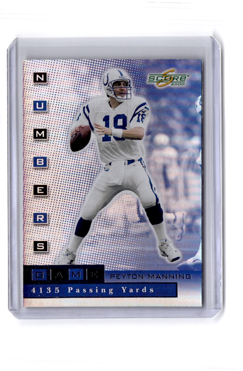 2000 Score #NG03 Peyton Manning Numbers Game Silver #/4135
