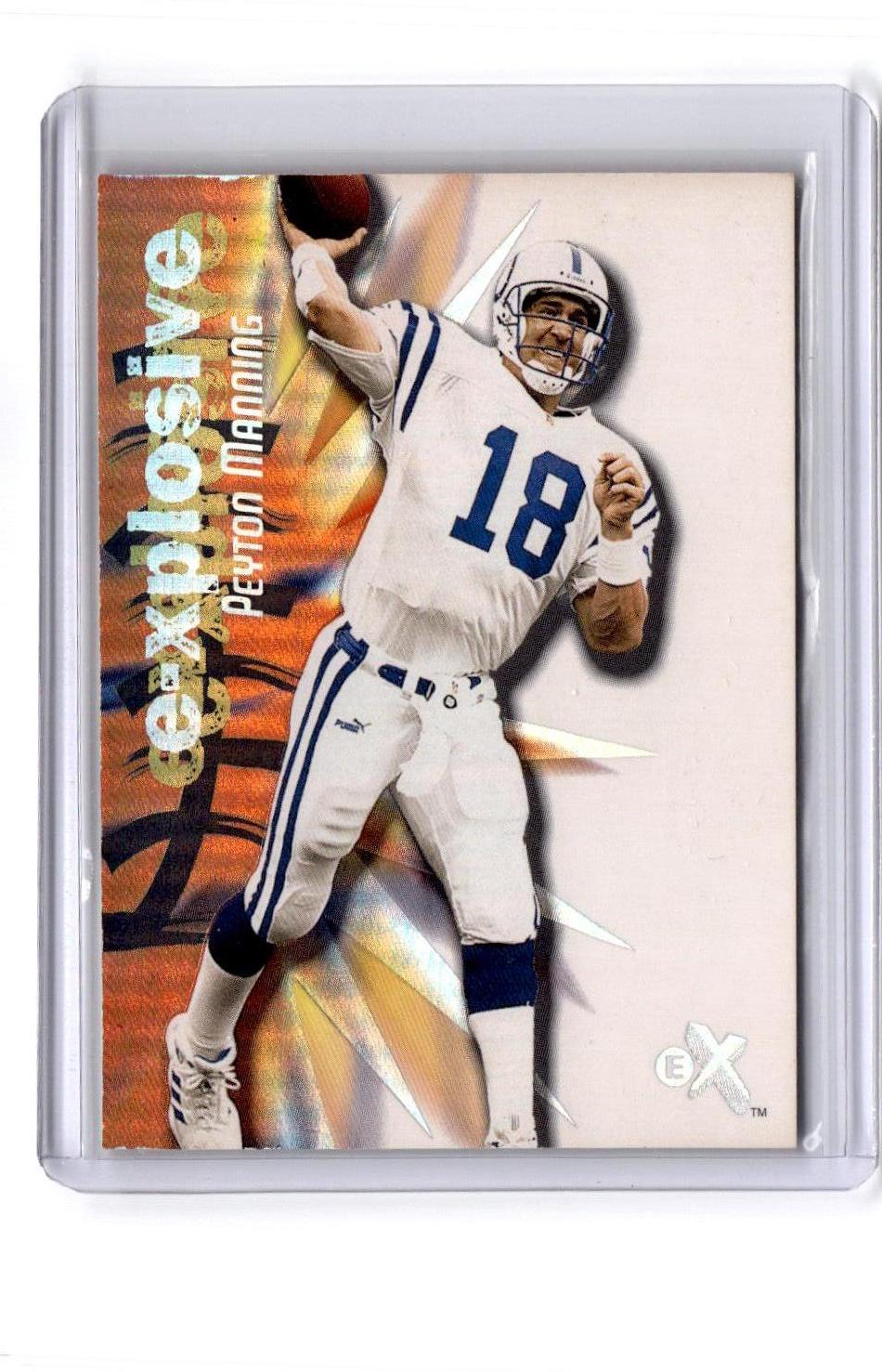 2000 Fleer E-X #13 XP Peyton Manning X - E-Xplosive