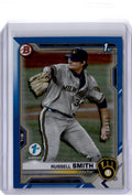 2021 Bowman Draft 1st Edition #BD-113 Russell Smith Blue Foil #/150