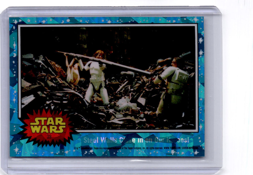 2022 Topps Chrome Sapphire Edition Star Wars #39 Steel Walls Close