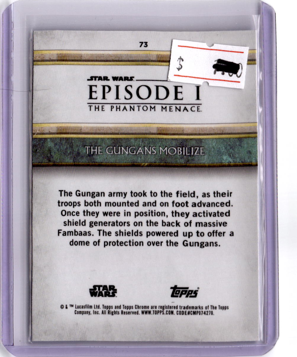 2024 Topps Chrome Sapphire Star Wars: The Phantom Menace #73 The Gungans